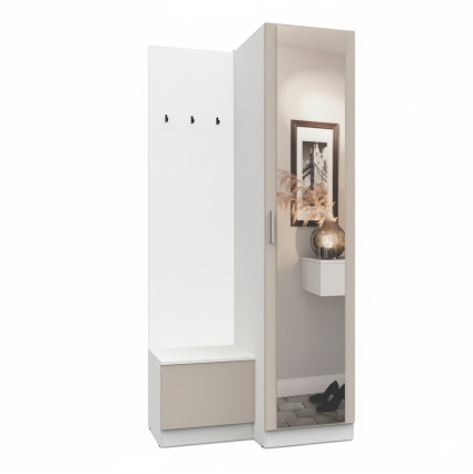 Набор мебели для прихожей "Марсель-151" МР 01-151 В2160 Ш1000 Г580 (ЛДСП Кашемир) Набор мебели для прихожей "Марсель-151" МР 01-151 В2160 Ш1000 Г580 (ЛДСП Кашемир)